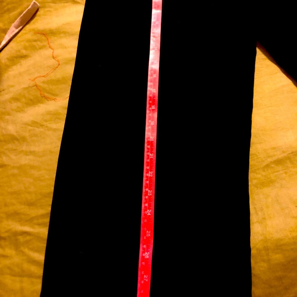 Black work out pants, as new, secret pockets